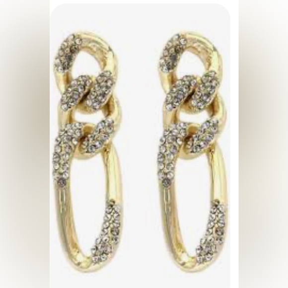 NWT $33 Panacea gold drop earrings - Picture 2 of 3